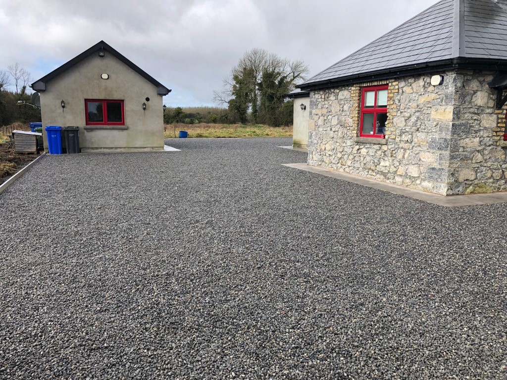 Block Paving Driveway with Raised Flower Bed in Dublin Phoenix
